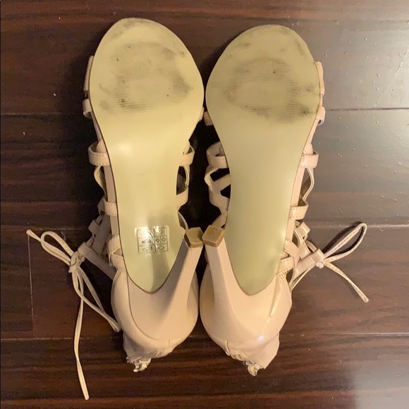 Nine West Cage Heels - Nude - Picture 6 of 6